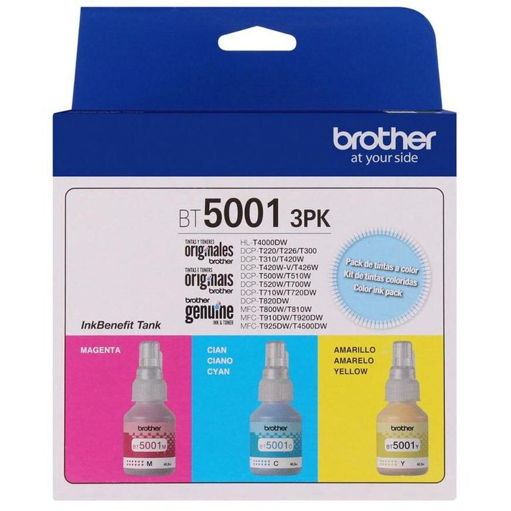 Tinta Brother Bt5001-3Pk Pack X 3 Und