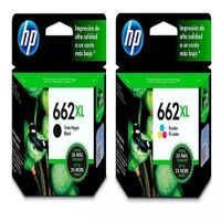 Kit Tinta HP 662XL Negro Tricolor