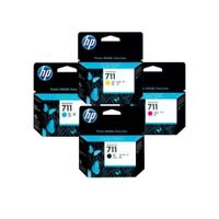 Kit Tinta HP 711 29ml Cyan Magenta Amarillo Negro