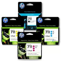 Kit Tinta HP 711 3Pack Cyan Magenta Amarillo Negro