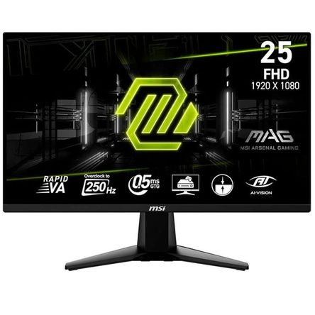 MONITOR MSI GAMER MAG 255XFV 05M GTG FHD 250HZ MONITOR MSI GAMER MAG 255XFV 05M GTG FHD 250HZ