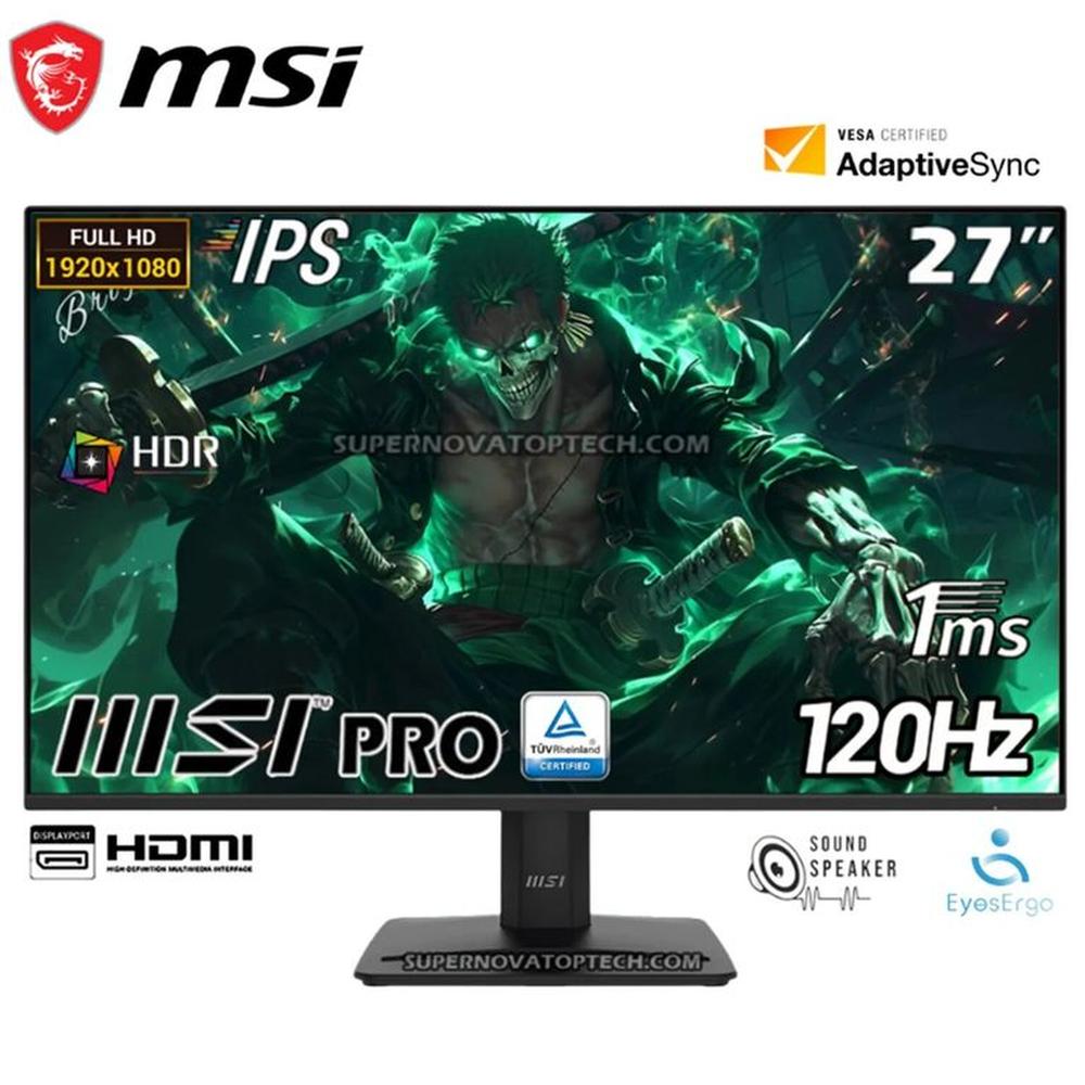 MONITOR MSI PRO MP275 E2 27 IPS FHD 120Hz 1ms Parlante MONITOR MSI PRO MP275 E2 27 IPS FHD 120Hz 1ms Parlante
