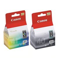 KIT DE CARTUCHO TINTA CANON PG-40 NEGRO + CL-41 MULTICOLOR ORIGINAL