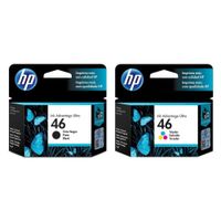 Kit Cartucho De Tinta Hp 46 Negro + Tricolor Original