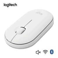 Mouse Inalámbrico Logitech M350s Pebble Mouse BLANCO