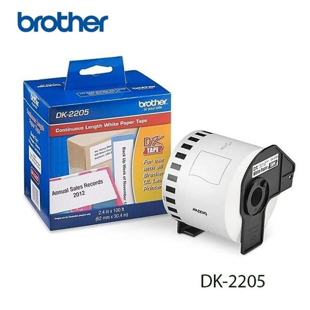 Cinta Brother DK-2205 62 mm x 30,4 m Rollo Continuo etiquetadora Cinta Brother DK-2205 62 mm x 30,4 m Rollo Continuo etiquetadora