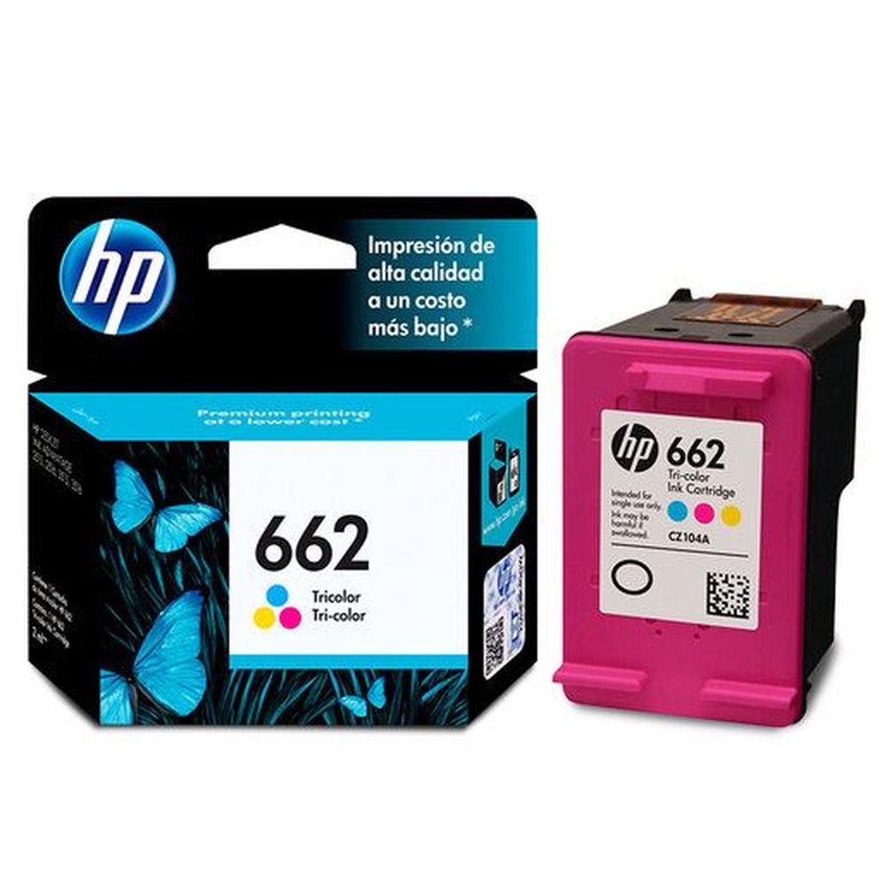 Cartucho de Tinta HP 662 Tricolor Original Cartucho de Tinta HP 662 Tricolor Original