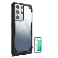 CASE RINGKE FUSION X SAMSUNG S21 ULTRA Y VIDRIO