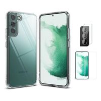 CASE RINGKE FUSION SAMSUNG S22 PLUS Y VIDRIOS