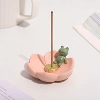 Ranita Loto Porta Incienso de Resina Kawaii Aromaterapia