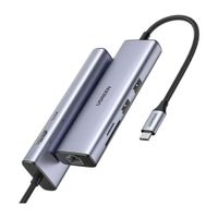 Adaptador Hub Usb-C 7 En 1 - Usb, Sd, Microsd, Tf, Hdmi, RJ45 - UGREEN