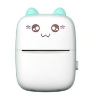 Mini Impresora Portátil Térmica Bluetooth Recargable Celeste