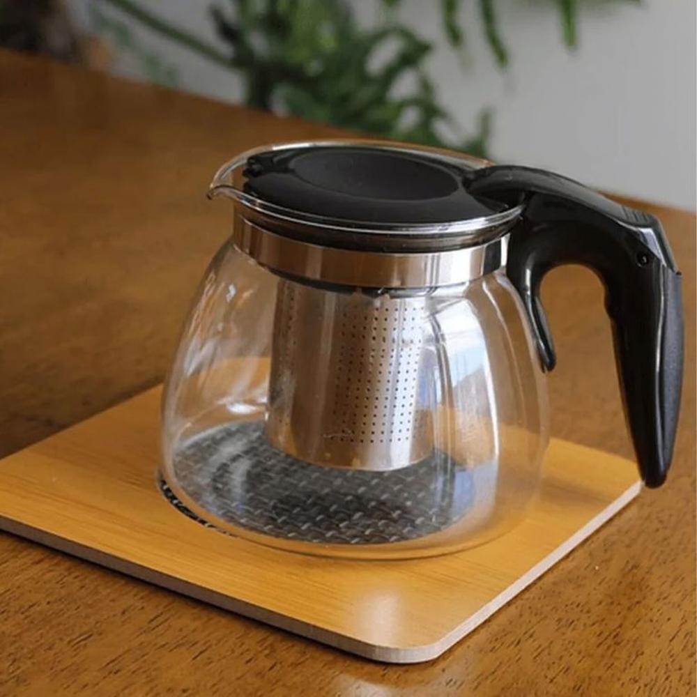 Tetera Transparente con Infusor Extraíble 900 ML