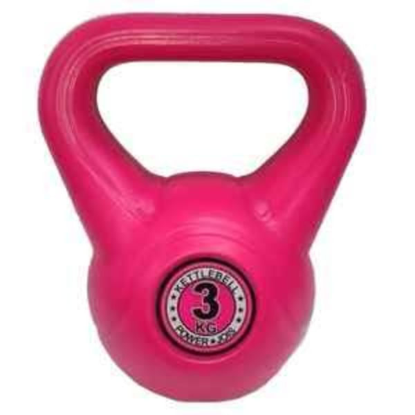 Pesa Rusa 3 kg Kettlebell Fucsia