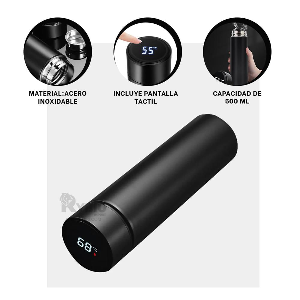 Pomo Resistente 500ml Tono Negro Y+Envoltorio de Regalo