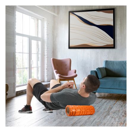 Rodillo para Gimnasia en Casa Tono Anaranjado Y+Stickers Rodillo para Gimnasia en Casa Tono Anaranjado Y+Stickers