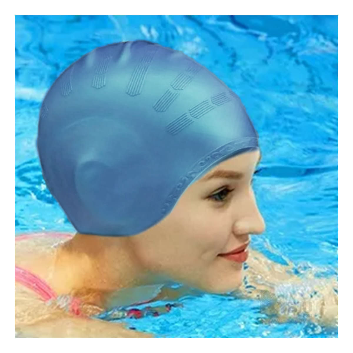 Gorro con Diseño Ergonomico Celeste Claro Y+Stickers