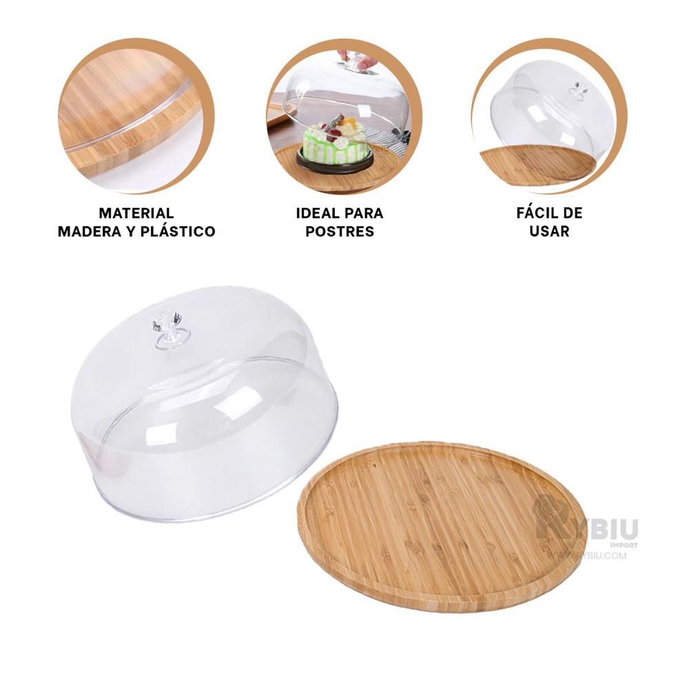 Base para Manjares Dulces 25cm Traspararente Y+Gift Stickers