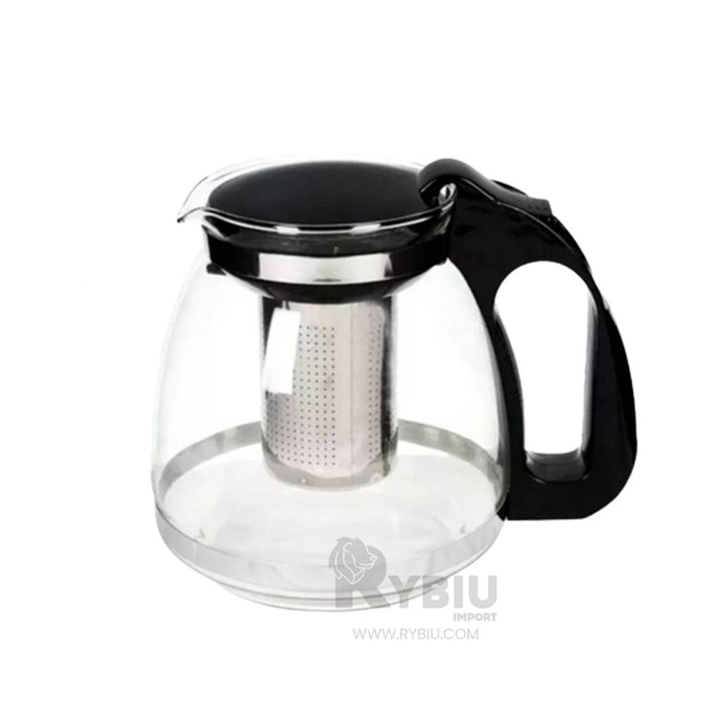 Jarra Moderna para Cocina en Negro 1.5 Lt Y+Gift Stickers