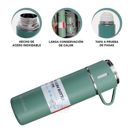 Botella Bonita para Te en Verde Y+Ligas de Regalo