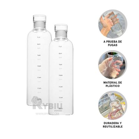 Botella Resistente de Tono Transparente Y+Papel de Regalo Botella Resistente de Tono Transparente Y+Papel de Regalo