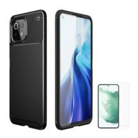 CASE CARBONO AUTOFOCUS XIAOMI MI 11 LITE Y VIDRIO