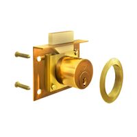 Cerradura de Bronce Forte para Escritorio con Pestillo de Lengüeta