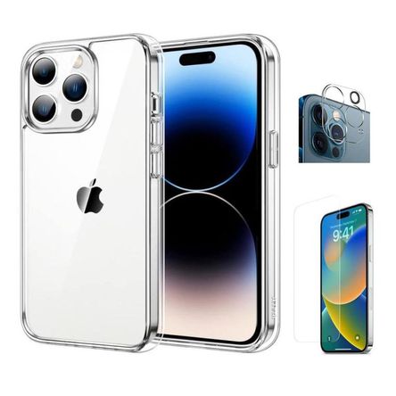 CASE IPHONE 15 Pro + Vidrio Pantalla + Camara CASE IPHONE 15 Pro + Vidrio Pantalla + Camara
