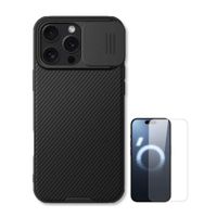 CASE NILLKIN CAMSHIELD IPHONE 16 PRO MAX Y VIDRIO