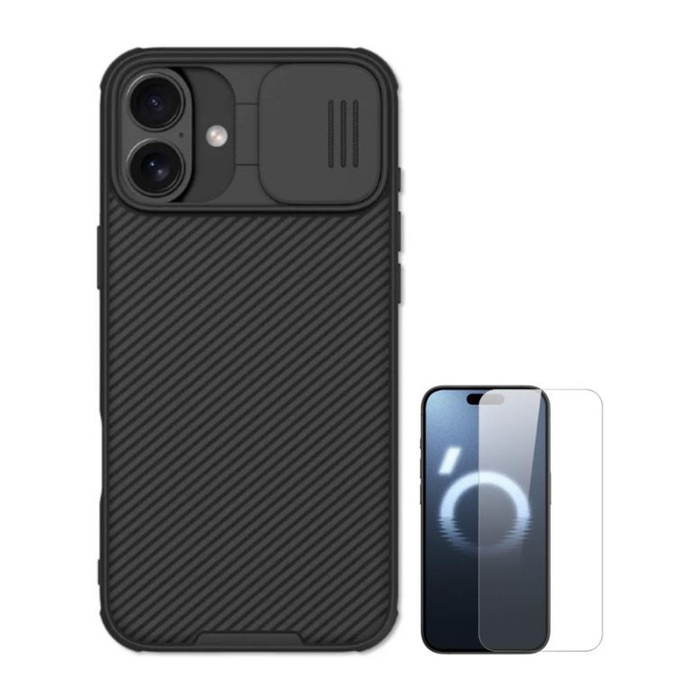 CASE NILLKIN CAMSHIELD IPHONE 16 PLUS Y VIDRIO CASE NILLKIN CAMSHIELD IPHONE 16 PLUS Y VIDRIO