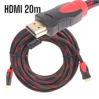 Cable HDMI-HDMI con Filtro 20m 20metros Full HD 3D V1.4 Enmallado