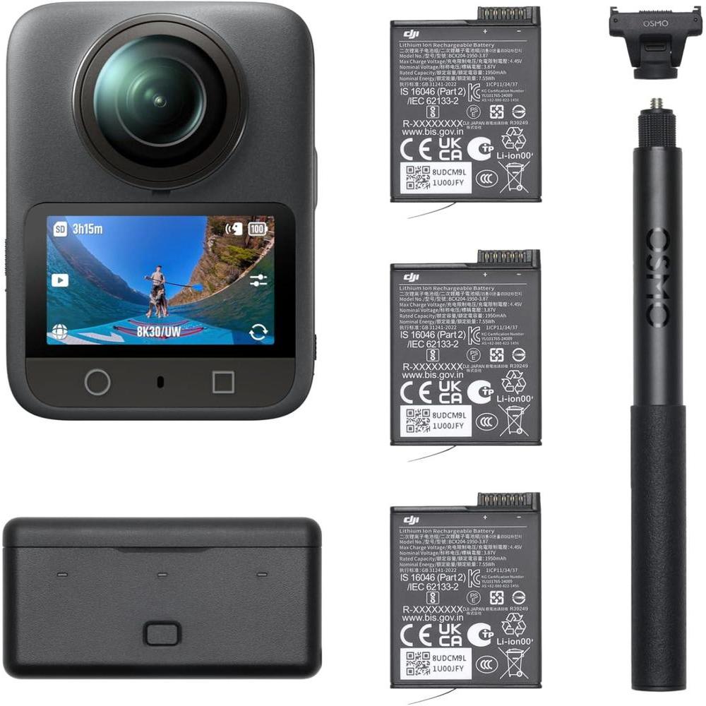 Cámara DJI Osmo 360 Adventure Combo 360° 8K Negra