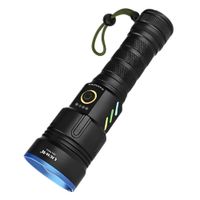Linterna LED Recargable 2000m Lidimi 30W 5 Modos con Zoom y Power Bank