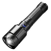 Linterna LED Recargable 60W Alta Potencia Zoom 7 Modos y Power Bank