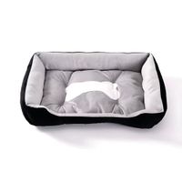 Cama Para Perros Antideslizante Y Lavable Negro - Talla M