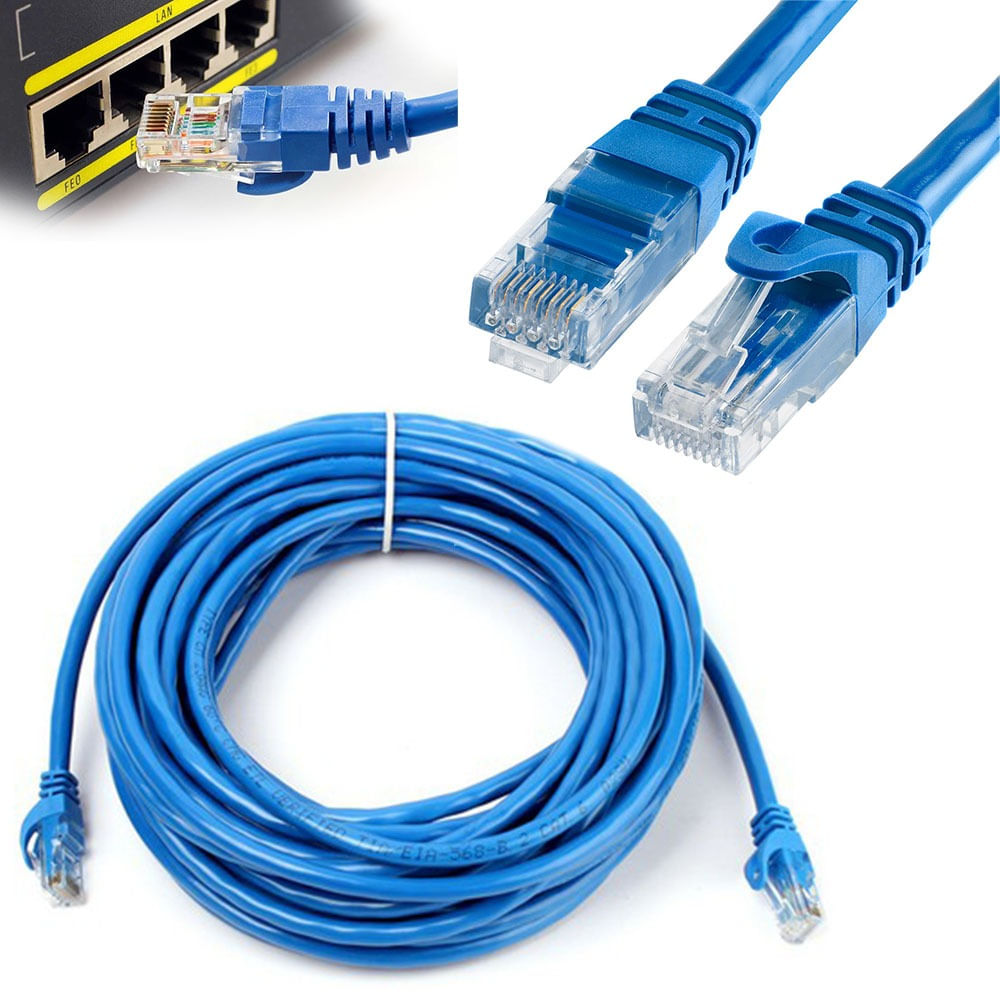 Gruñido Indomable mercado Cable de Red Utp Cat 6 Nuevo Sellado Testeado Rj45 15 Metros - Promart