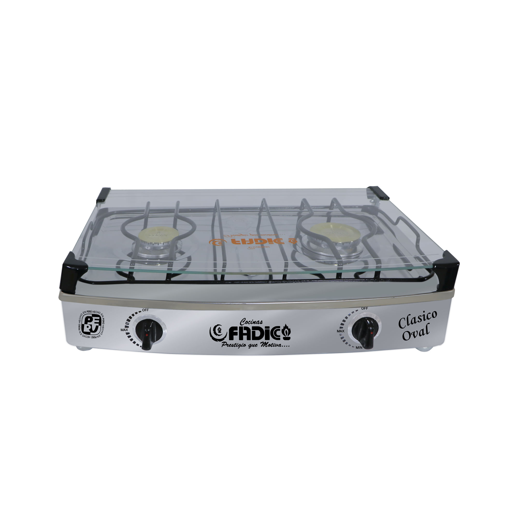 Cocina de Mesa FADICC 2 Quemadores Clasico Oval Acero