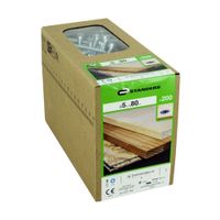 Tornillo Avellanado Zinc Standers 5x80mm para Madera (200 unidades)