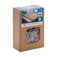 Tornillo Pz Inoxidable 4x40mm para madera 150 unidades Standers