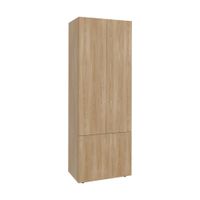 Ropero 3 Puertas 3 Repisas Tuhome Fresno Blanco