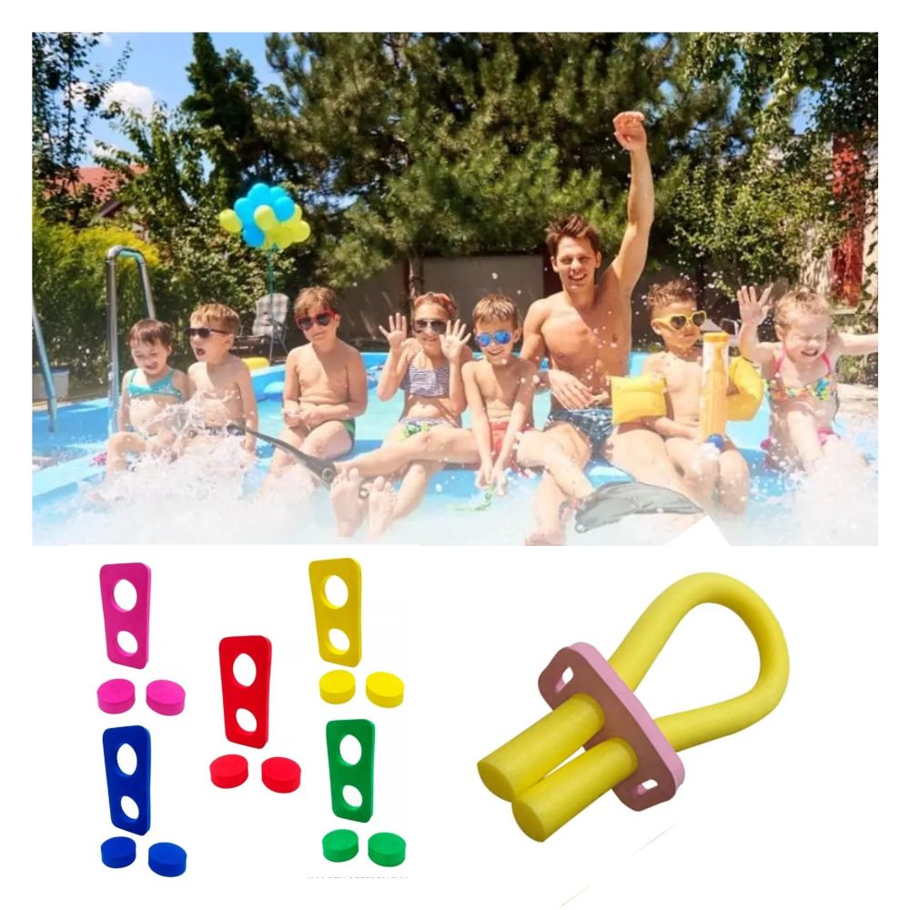 Churro Flotador Espuma de Natación Con Seguro Multicolor