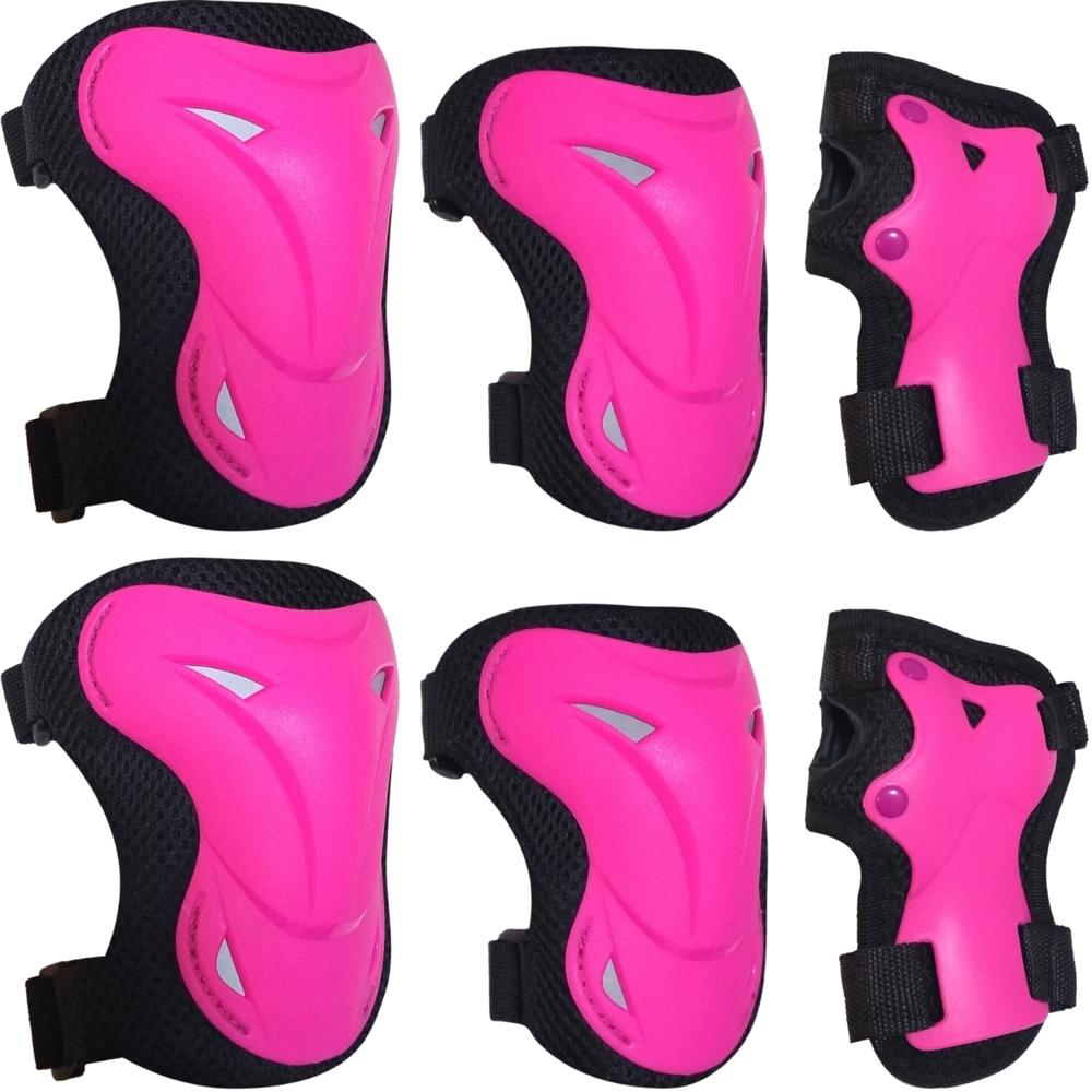 Kit Protección T/L Patines Skate Rodilleras Coderas Manos - PR