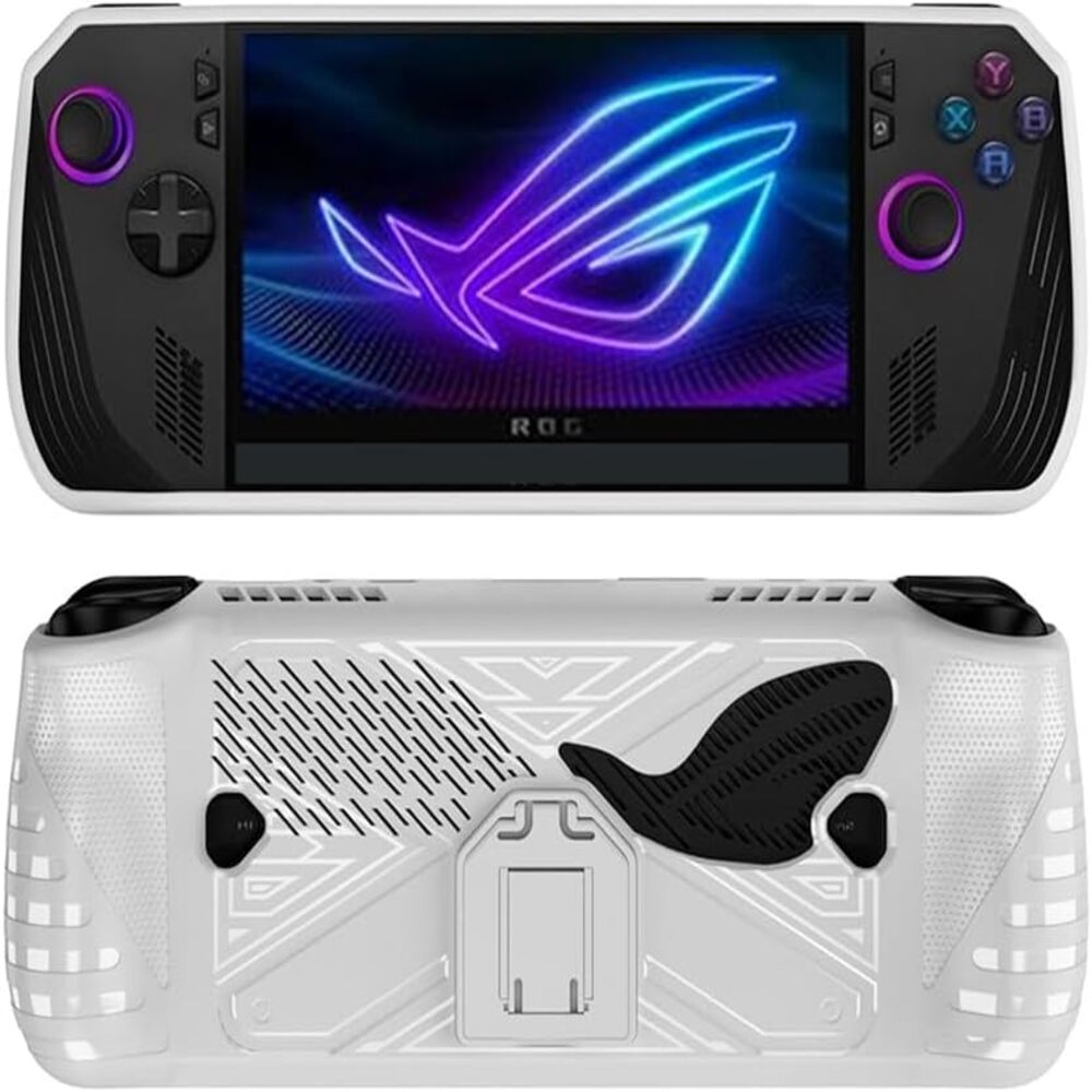 Case Funda Protectora TPU + Soporte Asus ROG Ally X 2024 Blanco