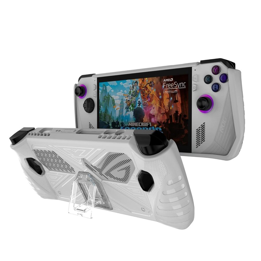 Case Funda Protectora TPU + Soporte Asus ROG Ally 2023 Blanco