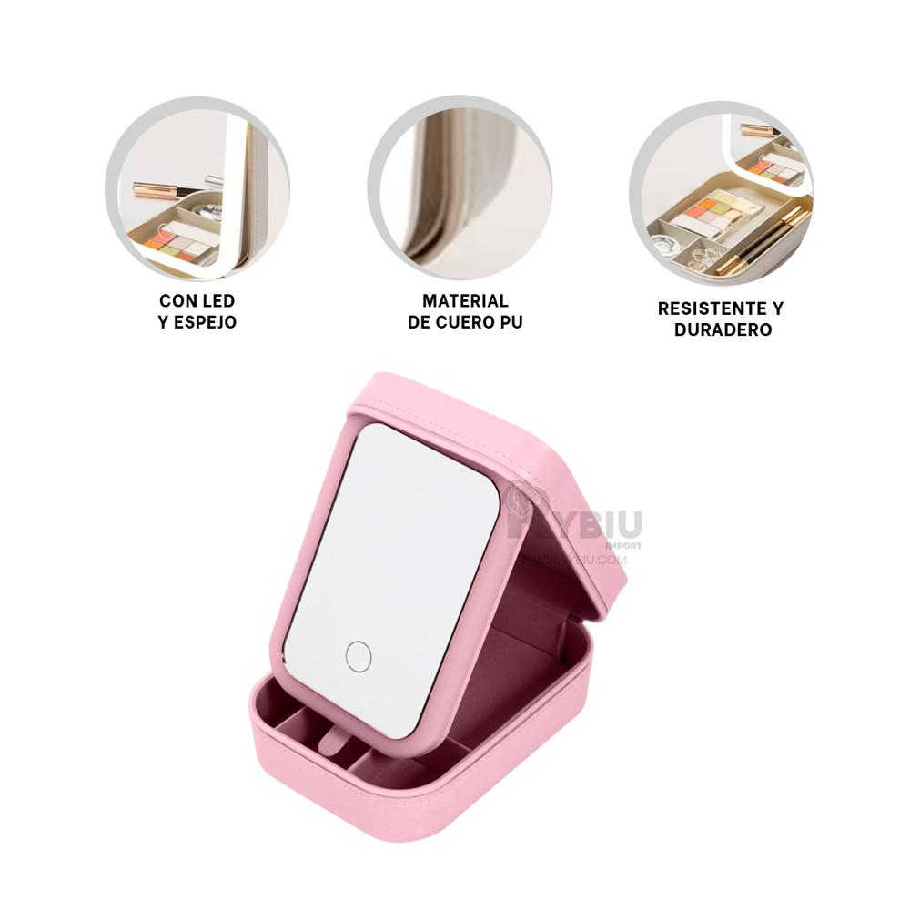 Cajon para Damas con Espejo Color Rosado Y+Post-it Adhesivos Cajon para Damas con Espejo Color Rosado Y+Post-it Adhesivos
