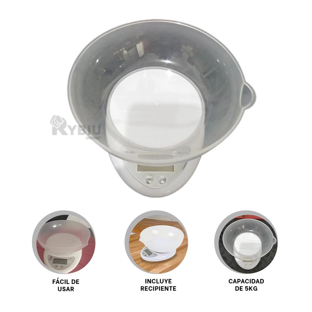 Gramera Balanza Portable de Cocina Blanco Y+Regalo Stickers