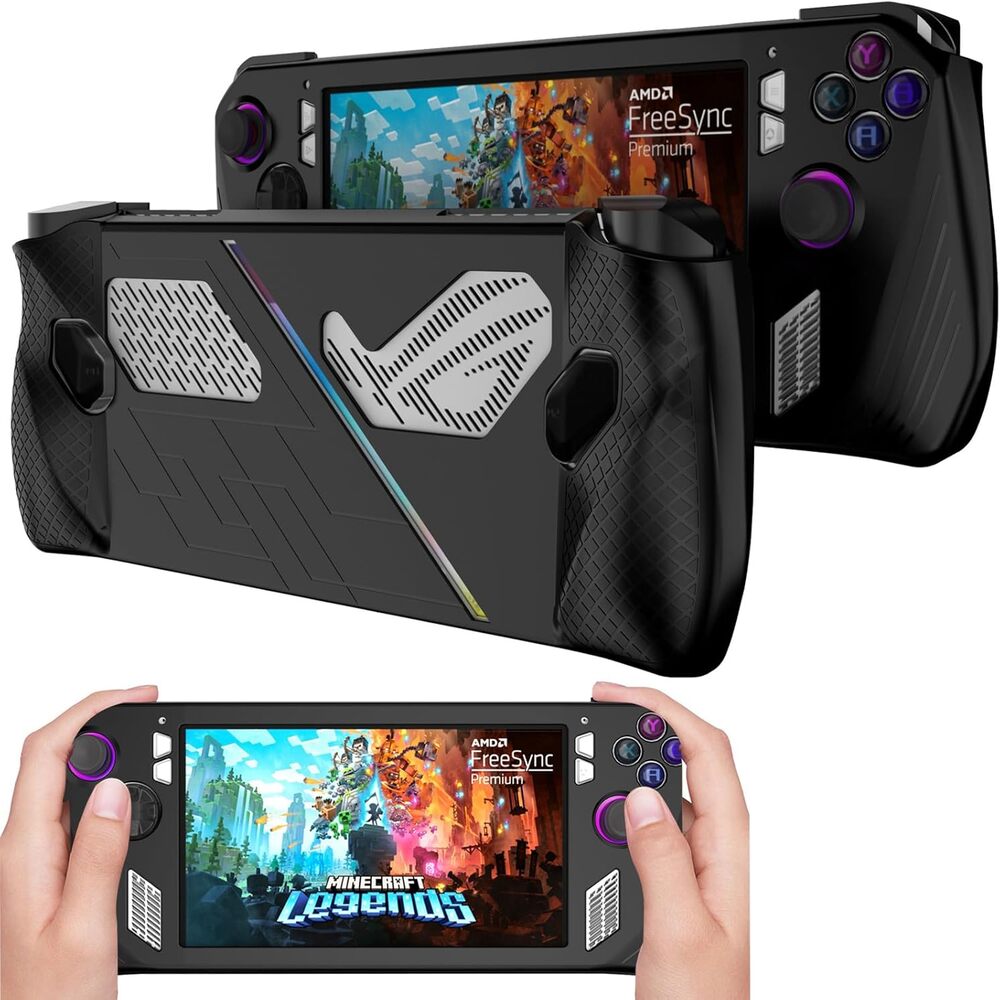 Case Funda Protectora Silicona Asus ROG Ally 2023 Color Negro Case Funda Protectora Silicona Asus ROG Ally 2023 Color Negro