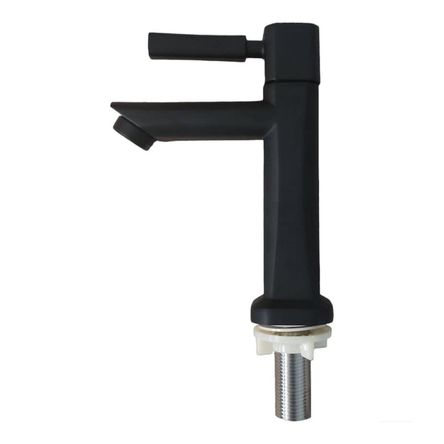 Grifo Caño de baño Lavabo Monomando Negro Mate