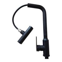 Grifo Mezcladora Cocina 4 Funciones Acero Inoxidable Y Bronce