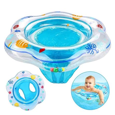 Flotador Inflable Asiento Para Bebé - Celeste